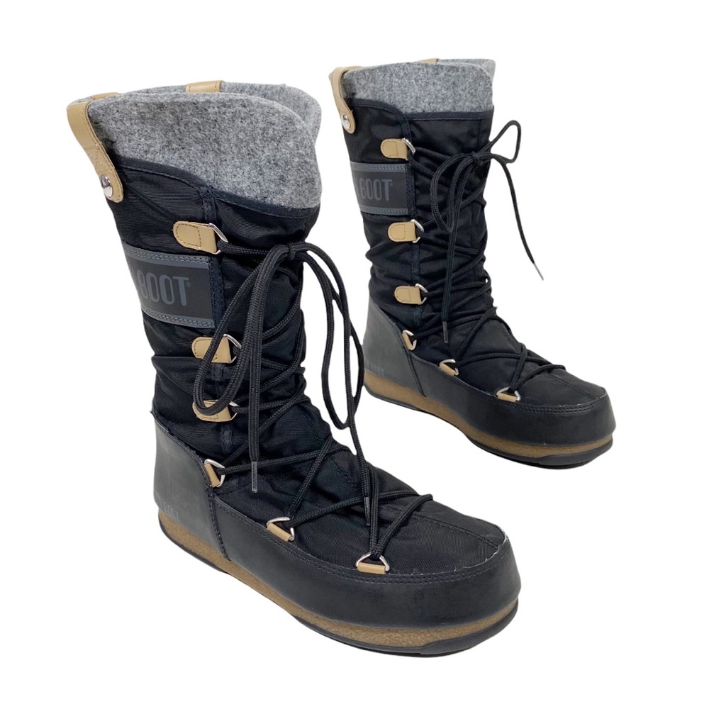 MOON BOOT Monaco Lace Up Winter Snow Boots Women's 8